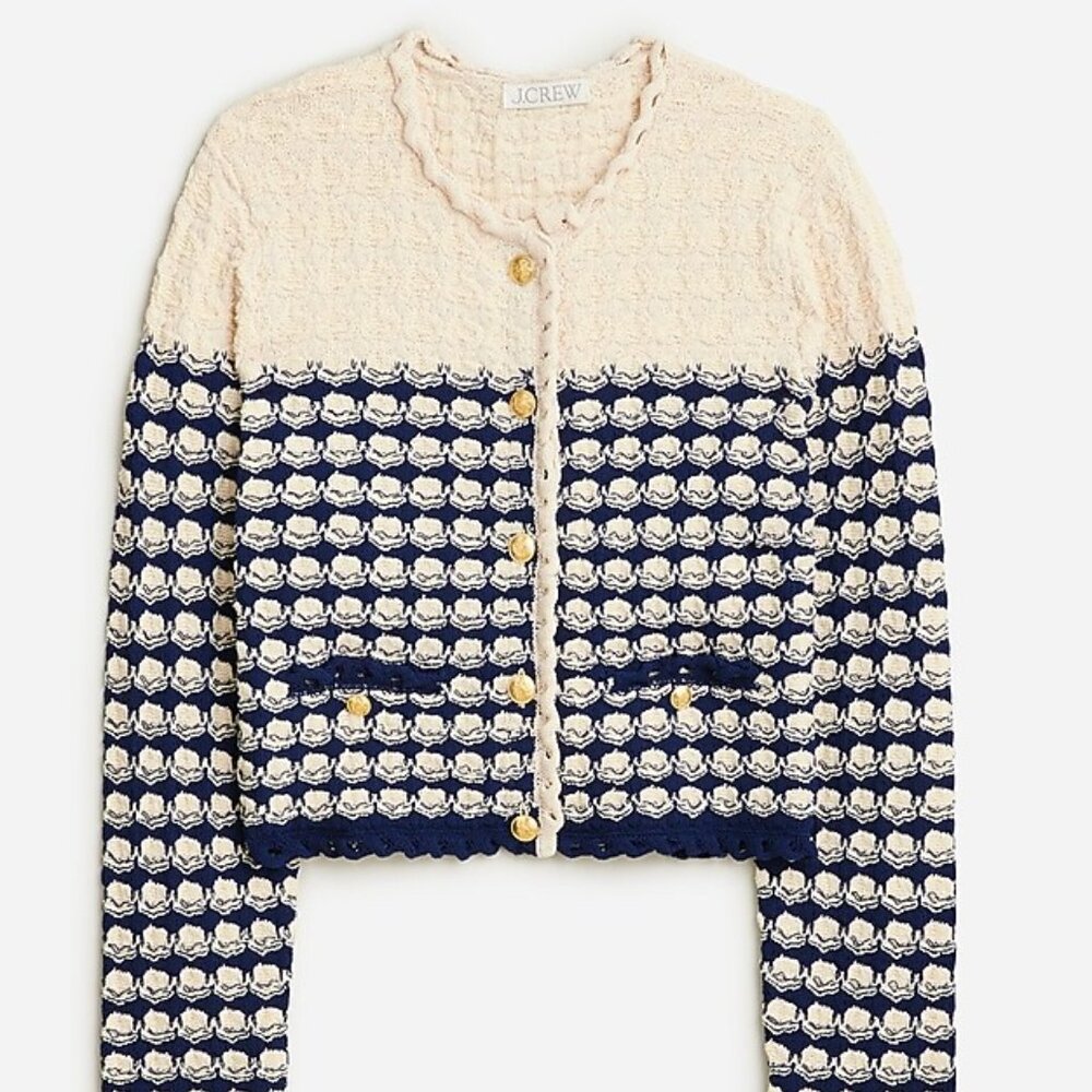 J.Crew Textured crochet lady jacket - XS - BZ467